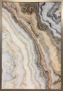 Постер Серый мрамор 100x70 см Garda Decor