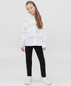 Брюки детские Button Blue 222BBGS56020800 цв. черный р. 128