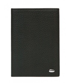 Обложка для паспорта унисекс PETEK 581 черная/желтая