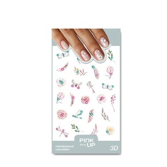 Наклейки для ногтей Pink Up Decor 3D переводные, 07