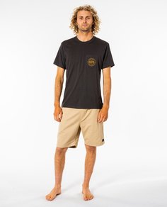 Футболка мужская Rip Curl RE ENTRY POCKET TEE черная S