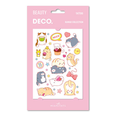 Переводное тату для тела Deco Kawaii Collection by Miami tattoos Meow