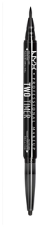 Карандаш для глаз NYX Professional Makeup Two Timer - Dual Ended Eyeliner Jet Black
