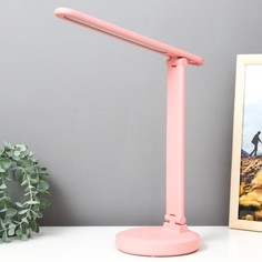 Лампа настольная Старт LED 3 режима 5Вт USB розовый 11х11х32,5 см Risalux
