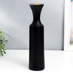 Подсвечник полистоун Рьюкан черный 30х7,5х7,5 см No Brand