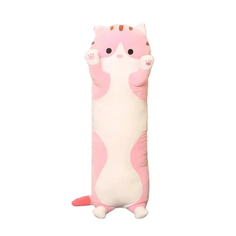 Мягкая игрушка-антистресс Market toys lab Кот-Батон розовый 70 см.