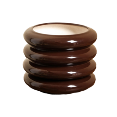 Горшок для цветов "Кольцо", шоколад, глянец, керамика, 3.2 л Sima Land