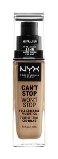 Тональная основа NYX Professional MakeUp Cant Stop Wont Stop, 10.3 Neutral Buff, 30 мл