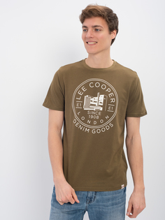 Футболка мужская Lee cooper MT2A120477BS2LC2-DO коричневая XL