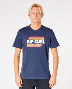 Футболка мужская Rip Curl SURF REVIVAL YEH MUMMA TEE синяя XL