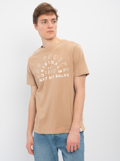 Футболка мужская Lee cooper MT2A120478BS2LC1-A коричневая S