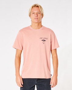 Футболка мужская Rip Curl FADE OUT ICON TEE розовая S