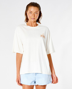 Футболка женская Rip Curl SURF TOUR HERITAGE FIT TEE белая XS