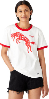 Футболка женская Wrangler W735EEXCJ белая XXL