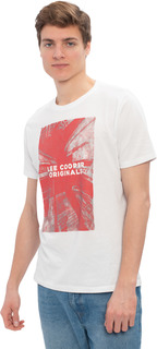 Футболка мужская Lee Cooper MT2A120479BS2LC1-WH белая XXL