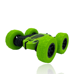 Трюковая машинка - перевертыш Market toys lab на радиоуправлении Stunt Car, зеленый