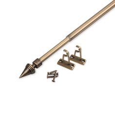 Карниз для штор телескопический Olexdeco Конус 80 см антик