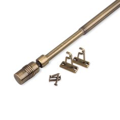 Карниз для штор телескопический Olexdeco Цилиндр 80 см антик