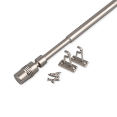 Карниз для штор телескопический Olexdeco Цилиндр 60 см хром матовый