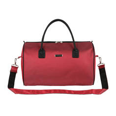 Дорожная сумка женская Polar П7112 красная, 27x44x19 см