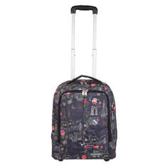 Дорожный рюкзак унисекс Polar П7111 черный, 49x38x19 см