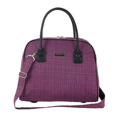 Дорожная сумка женская Polar П7113ж фиолетовая, 30x34x24 см