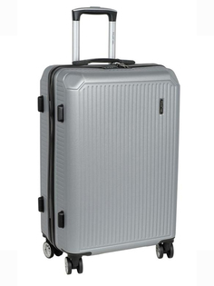 Чемодан женский Polar РР5661 (2-ой) 24" серебро, 64x41,5x26 см