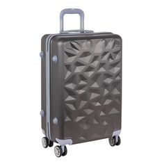 Чемодан женский Polar РА102(2-ой) 24" серый, 68x42x26 см