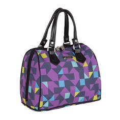 Дорожная сумка женская Polar П7099 фиолетовая, 24x30x18 см