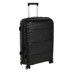 Чемодан унисекс Polar РР820 (3-ой) 24" черный, 65x44x25 см