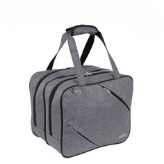 Дорожная сумка мужская Polar П7122 серая, 30x36x25 см