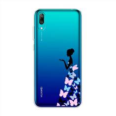 Чехол Awog "Платье из бабочек" для Huawei Y7 Prime 2019