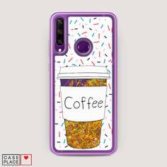 Чехол Awog "Coffee прозрачный стакан" для Huawei Y6p