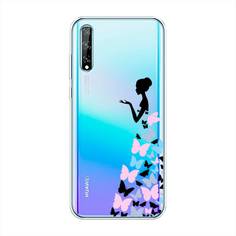 Чехол Awog "Платье из бабочек" для Huawei P Smart S