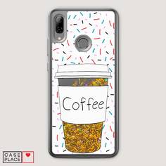 Чехол Awog "Coffee прозрачный стакан" для Huawei P Smart 2019