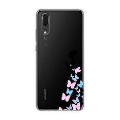 Чехол Awog "Платье из бабочек" для Huawei P20