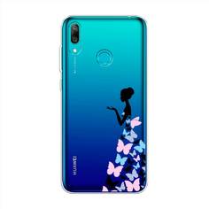 Чехол Awog "Платье из бабочек" для Huawei Y7 2019
