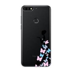 Чехол Awog "Платье из бабочек" для Honor 7C Pro