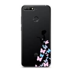 Чехол Awog "Платье из бабочек" для Huawei Y6 Prime 2018
