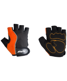 Перчатки для фитнеса StarFit SU-108, оранжевый/черный, M