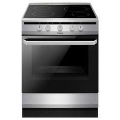 Электрическая плита Hansa FCCS63000 Silver/Black