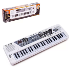 Синтезатор «Музыкант» с микрофоном, 49 клавиш, работает от сети и от батареек Sima-Land