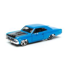 Maisto Машинка металлическая 1:24 DESIGN CHEVROLET CHEVELLE SS 396 1966, синий, 31333