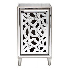 Тумба прикроватная приставная Garda Decor KFC973 GRD_2920 49,2x44,5x86,5 см, зеркальный