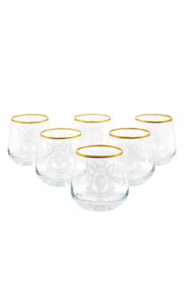 Набор стеклянных стаканов для виски Decores "Кружево" 6 шт. по 400 мл., DCS1256