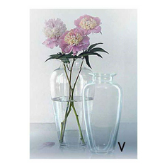 Ваза Мальвина прозрачная 29 см No Brand