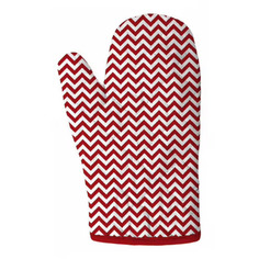 Варежка-прихватка Zigzag Home kitchen 18 х 30 см хлопок красный No Brand