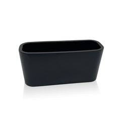 Кашпо металлическое TEMPACHE 40x18x15х18 см, 10л, черное