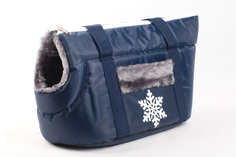 Сумка-переноска для кошек и собак ВАКА Winter , поролоновая с мехом, 16х40х22 см