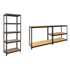 Стеллаж металлический Profsafe SBL 180KD/120x40/5, Универсальный, 120х40х180 см, 5 полок